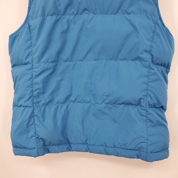 L.L. Bean Goose Down Women's Blue Winter Puffer Vest Size Small - Picture 9 of 9